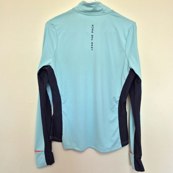 Squatwolf Women’s Aqua Long Sleeve Half-Zip Performance Top – Size M - Picture 5 of 5